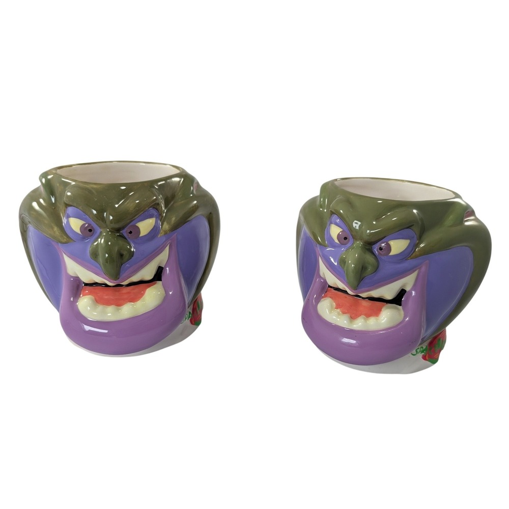 Rare Vintage WB Space Jam 1996 Swackhammer face mug set of 2